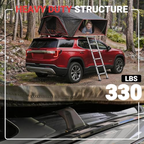 Image of All-Aluminum Roof Rack Cross Bars Compatible with GMC Acadia 2017-2023, No Drill Heavy-Duty Crossbars, 330 lbs Load Capacity, Rooftop Cargo Carrier for Bike, Kayak, Snowboard