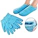 Produktbild Pinkiou Soften SPA Gel Feuchtigkeitsspendende Handschuhe und Socken für Moisturize Cracked Skin Care (Blau)