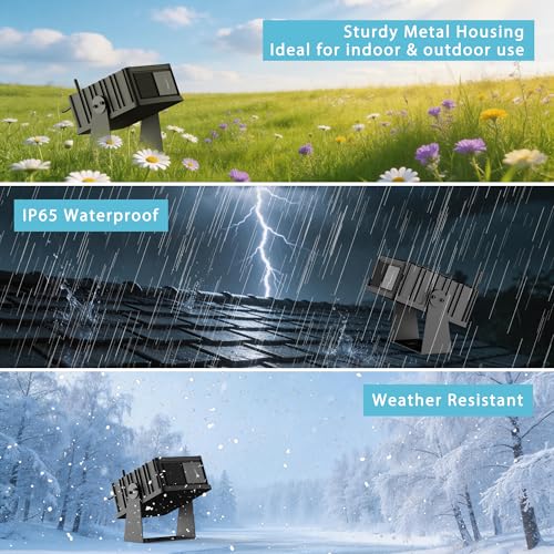 Image of Smart Outdoor Laser Lights Projector, 7 Color Motion Star Firefly Lights Effect, Moving Dynamic RGB Lights Show Waterproof Laser Projection with App & Remote Control for Parties Home Garden Yard