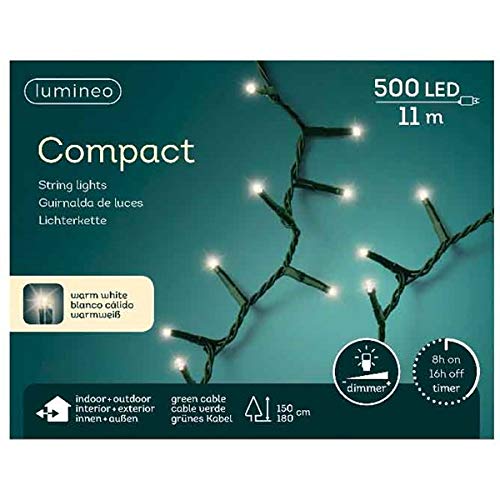 Preisvergleich Produktbild Lumineo LED-Lichterkette 11 Meter 500 LED's