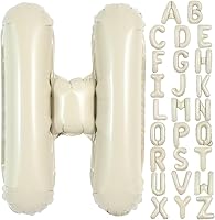 Vista 35 de TONIFUL Globo blanco crema de 40 pulgadas con números grandes del 0 al 9 (cero nueve), decoraciones de fiesta de cumpleaños, sesión de fotos
