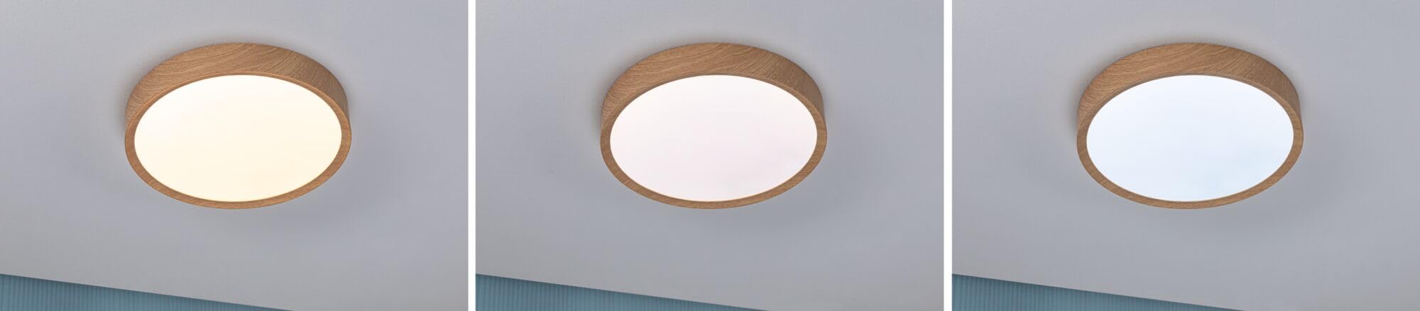 Paulmann 71085 Plafoniera Selection Bathroom LED Tega IP44 White Switch 1200lm 230V 22,5W effetto legno lampada per il bagno
