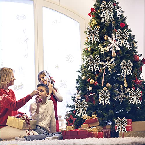 2 Rolls 12 Yards Buffalo Plaid Ribbons Burlap Wired Edge Plaid Ribbons 1.5 Inch Wide Check Gingham Fabric Craft Ribbon For Gift Wrapping Diy Bows Decoration Home Party Decor #TOP4