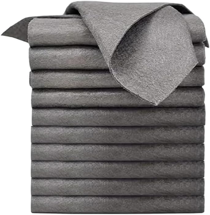 Saker Magic Cleaning Cloth for Glass,Premium Microfiber Cleaning Cloth for Streak-Free Shine on Glass and Household Surfaces (10, 50 * 50CM)