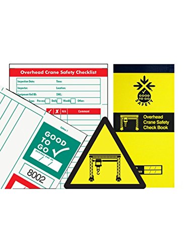 Good to Go Safety 51351 Overhead Crane Check Book, 25 Inspections, various, Pack of 1