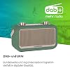 Nordmende Transita 30 - portables Digitalradio (DAB+, UKW, Bluetooth-Audiostreaming, Wecker, Uhrzeit, Favoritenspeicher, LCD Display, Kopfhöreranschluss, 2 x 3 Watt Stereolautsprecher) grün #1