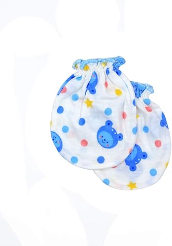 Miniatura 4 de Juego de guantes para bebé, 12 pares, sin arañazos, 100 % algodón, para niños de 0 a 6 meses, varios