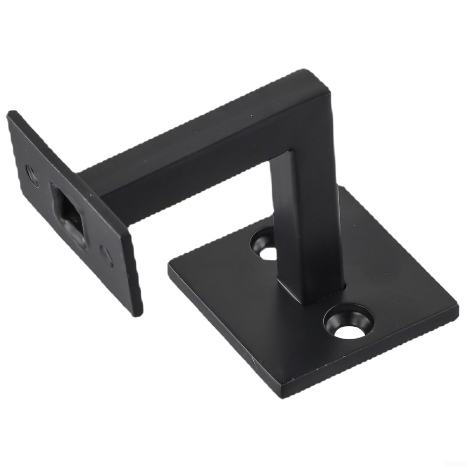 Set di 4 staffe da parete in acciaio inox 304 per scale, finitura nera, facile installazione, resistenti alla ruggine.