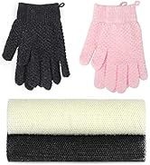 African Bathing Sponge,Bath Exfoliating Gloves for Shower(4pc)
