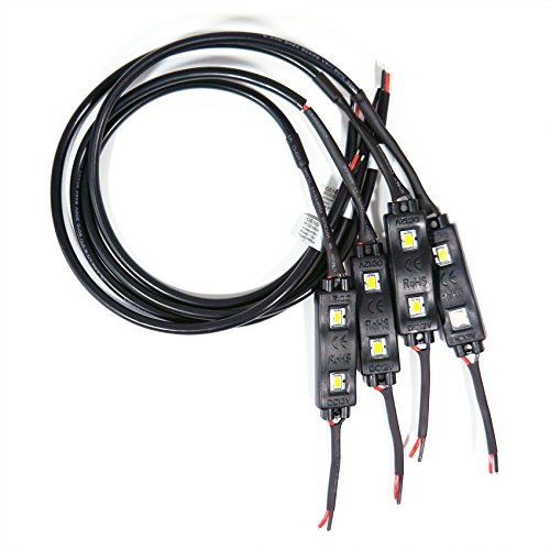 Genssi Pod Smd 2 Led 5730 Wide Angle Module Waterproof 12V Edge Cabinet Strip/Automotive Lighting (4 Pack) (Warm White) #TOP2