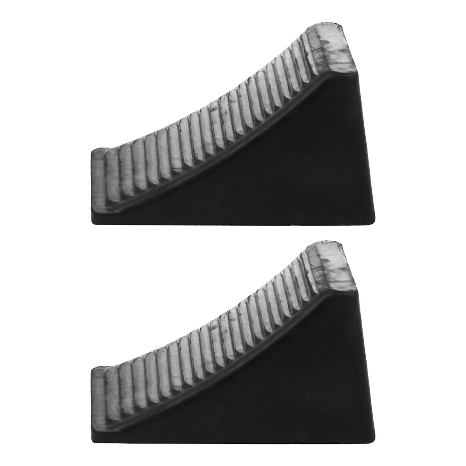 2 Stück Schwarze Radkeile aus Gummi für ATV und Truck Portable Solide Unterlegkeile zur Reifenstabilisierung Beim Offroad und Wohnmobil Einsatz