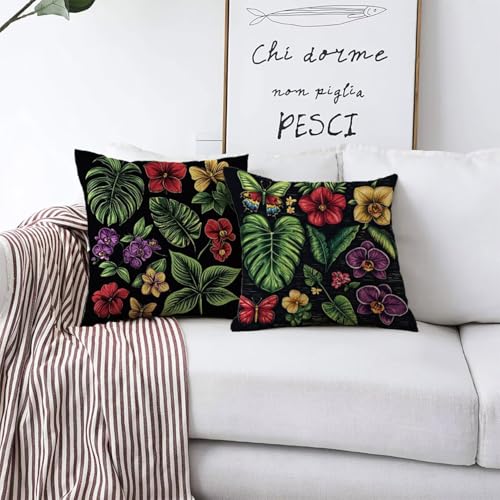 Housses de coussin pour salon de jardin fleuri et soirées douces