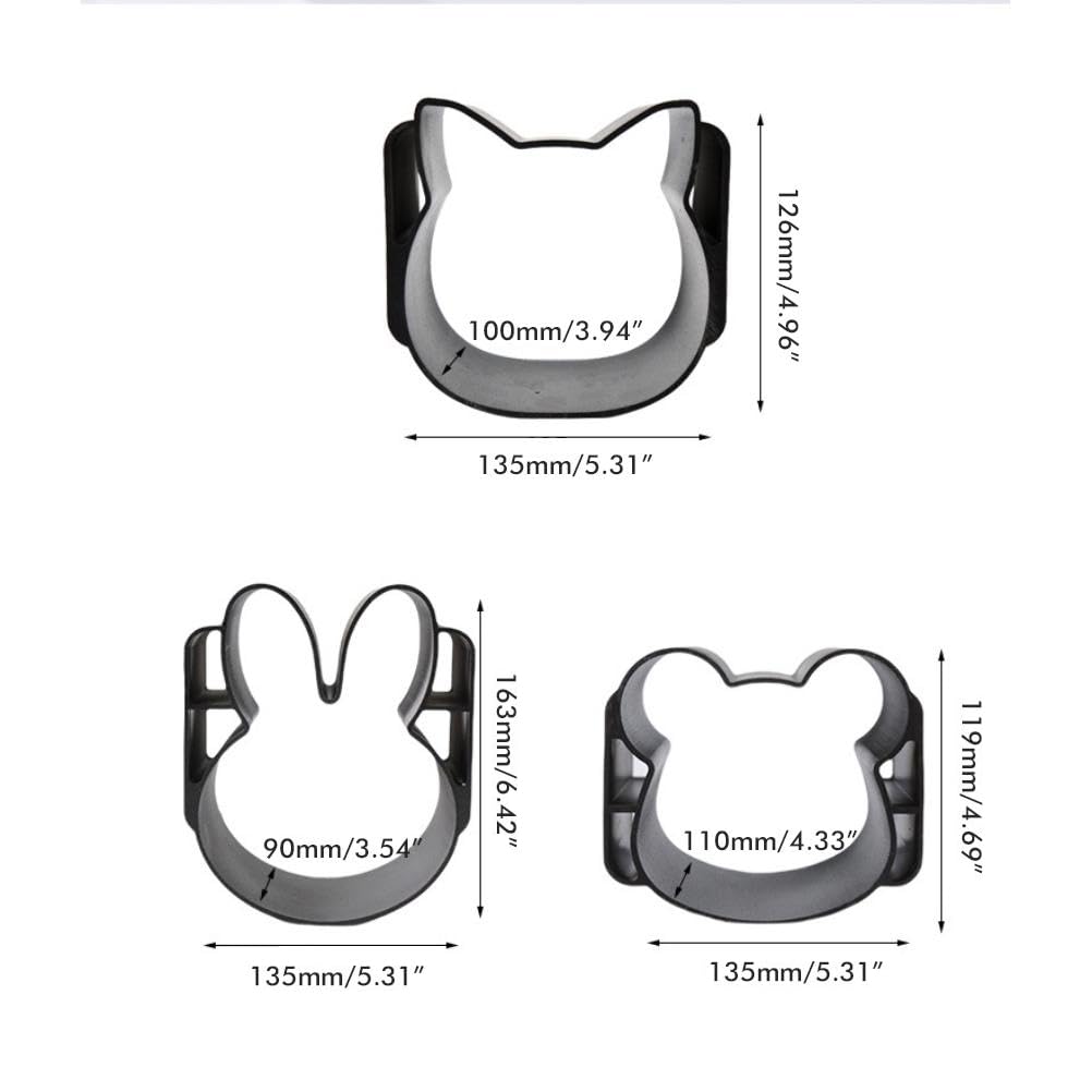 JTLB Animal Shaped Nonstick Bread Loaf Pans Baking Pans for Baking Tool (Bunny is not covered)