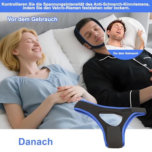 Anti Schnarchen Kinnriemen,Anti Snoring Chin Strap,Antischnarch Band,Schnarchstopper Anti Schnarchen,Schnarchlösung Professionell Wirksam Hilft Gegen Schnarchgerät