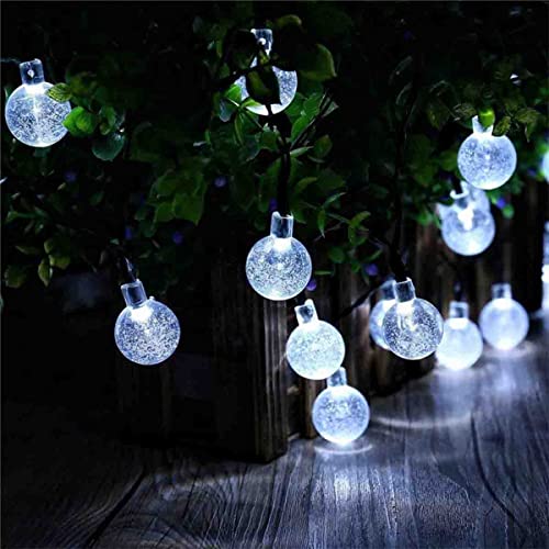 Color Globe String Lights - 23 Feet 50 Led Ball Fairy Lights, 8 Lighting Modes Solar String Light Waterproof For Bedroom Outdoor Christmas Holiday Decor #TOP6