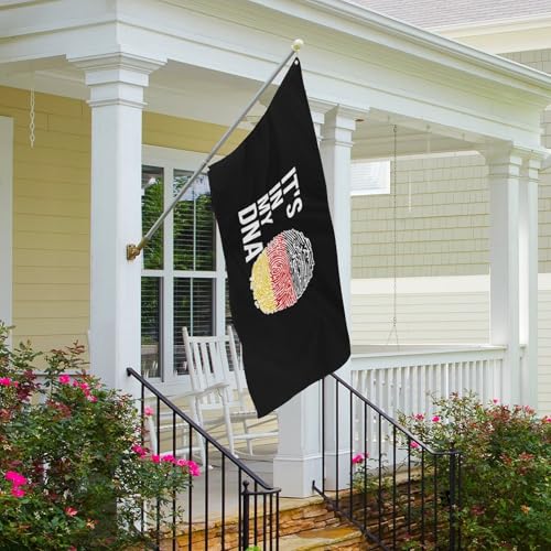 Bandera It's In My DNA Germany para jardín exterior y recuerdo textil personalizado de patio 7