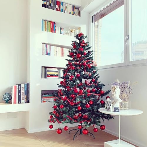 Soporte para árbol de Navidad plegable de 40 cm y metal resistente 3