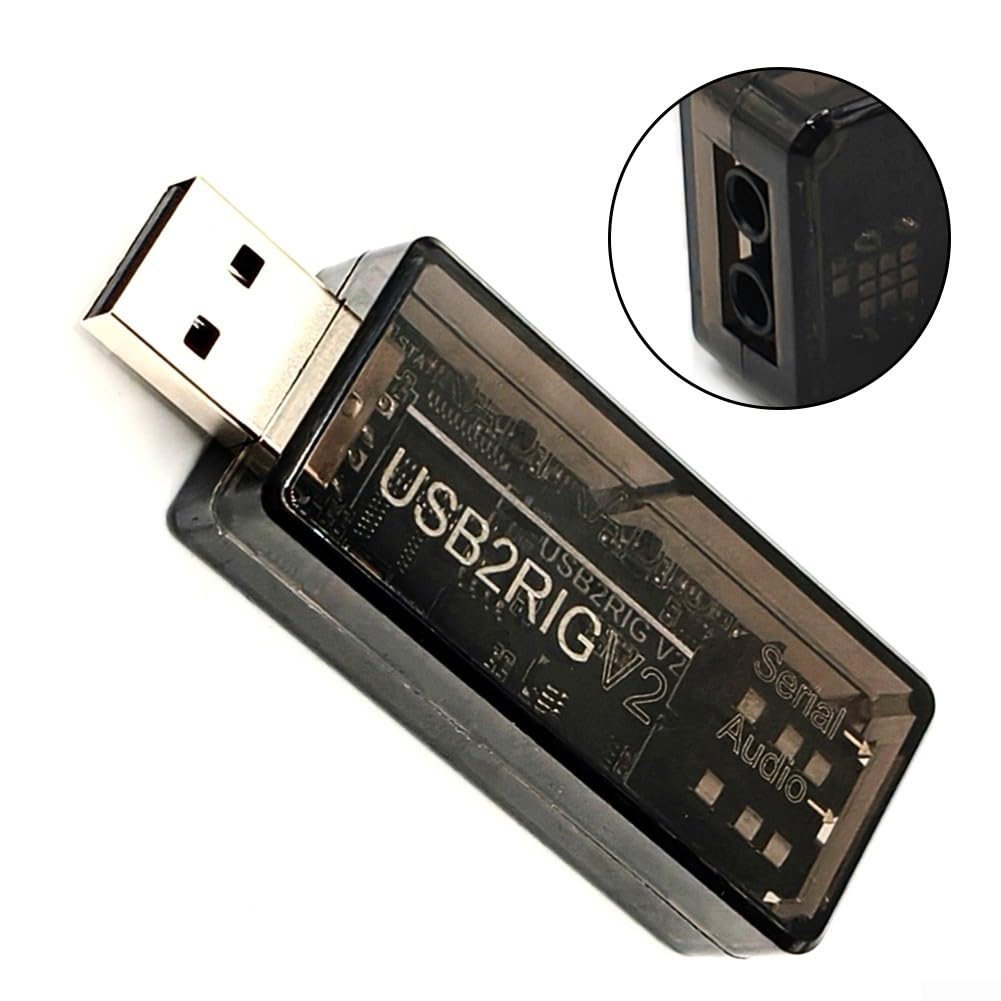 Carte son externe pour radio Ham USB2RIG V2 avec interface ttl 232 CIV pour connexion émetteur-récepteur adaptateur de casque de jeu