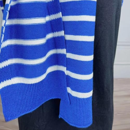 Image of WaJuemy Sweater Shawl Wraps for Women Sweater Knitted Knotted Shawls Travel Casual Scarf Cape Shoulder Tops Fashion Wrap