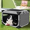 Dog Crate 30x21x21 Inch for Large or Medium Dogs, Portable and Foldable Design Perfect for Travel or Home Use, Dog Kennel with 3-Door