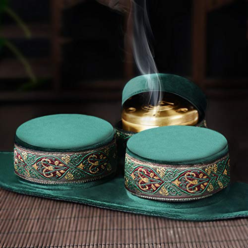 High-Grade Velvet smokeless Moxa Cover +Moxibustion Copper Box (3 Hole Triangle) for Neck/Knee ??????