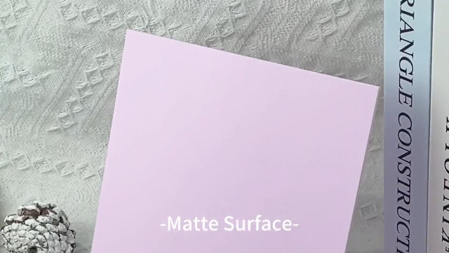 Image of 2 Pcs 12x12 Inch 1 /8 in Thickness Baby Pink Pastel Color Plexiglass Panel One Sided Glossy One Sided Frosted Plexiglass for DIY Items