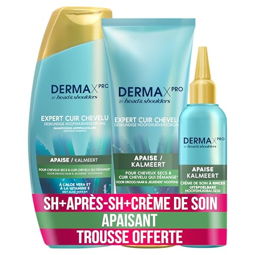 Head & Shoulders DERMAXPRO Shampoing, Après-shampoing Et Soin À Rincer, Coffret-Cadeau Pour Femme