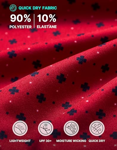 Image of Obla Mens Golf Polo Shirts Short Sleeve Dry Fit Performance Moisture Wicking Casual Print Collared Golf Shirts for Men