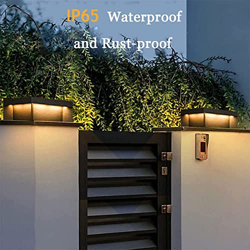 Lampadaire extérieur carré 30 cm avec éclairage LED intégré étanche