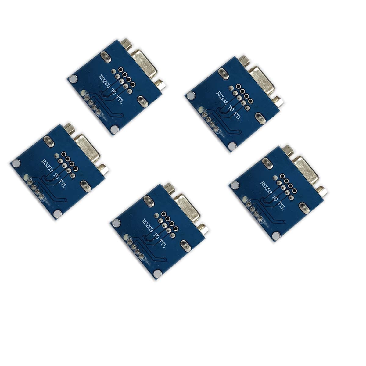 Kiro&Seeu 5pcs MAX3232 Root Module Connector Chip RS232 to TTL Female Serial Port to TTL DB9 Converter Board Compatible with Equipment Upgrades Like DVD Ar-duino Raspberry Pi(S232TOTTL-MD-5pcs)