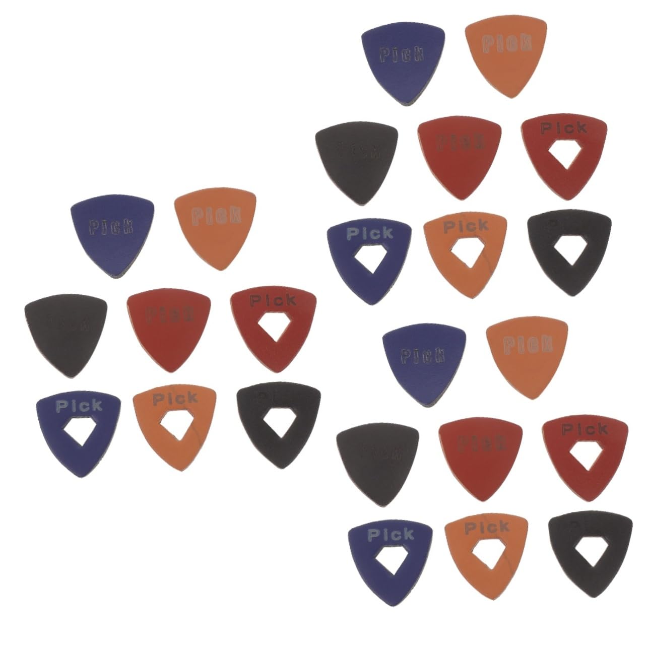 TOYANDONA 24pezzi Plettri Rinnovabile Per Chitarra e Ukulele Accessori Musicali Ergonomici e Resilienti Per Tutti Musicisti