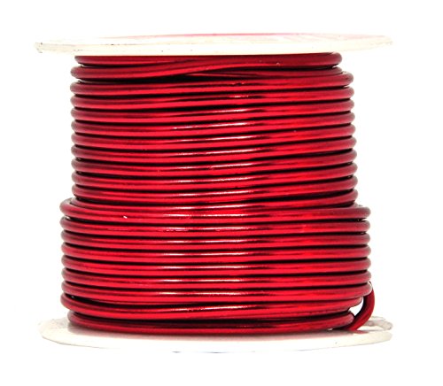 Image of Mandala Crafts 12 GA Green Brown Red Assorted Anodized Aluminum Craft Wire | 276 FT, Colored, Flexible, Bendable for Bonsai Armature Sculpting Wire Wrapping Jewelry Making, Weather & Tarnish Resistant