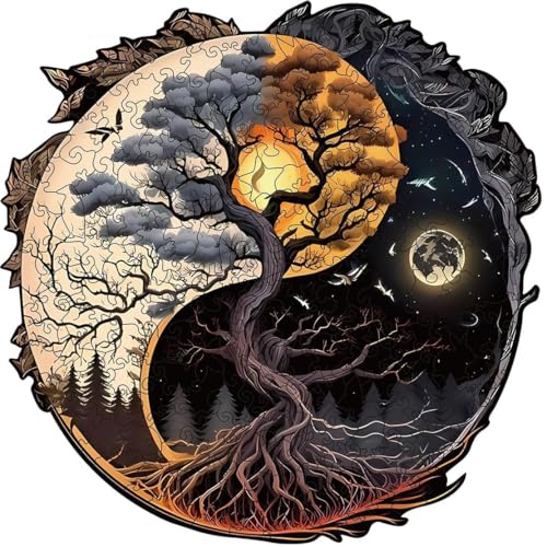 Wooden Puzzles for Adults, 200 Pieces Tree of Life Puzzle