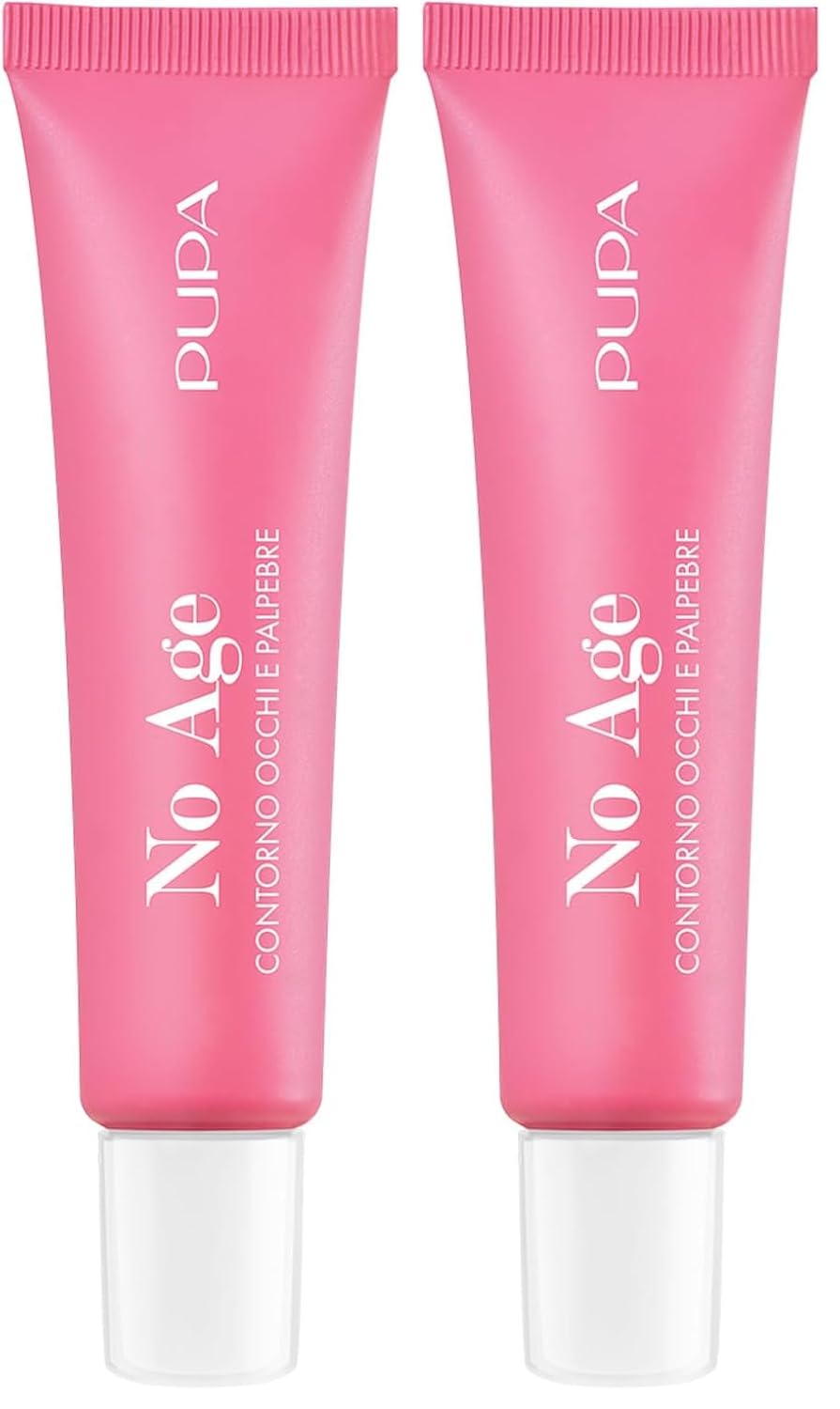 Pupa Milano No Age Contour and Eyelids, 0.5 oz - Eye Cream - Under Eye Cream - Eye Firming, Plumping - With Cranberry Extract - Brightening Eye Cream (Pack of 2)