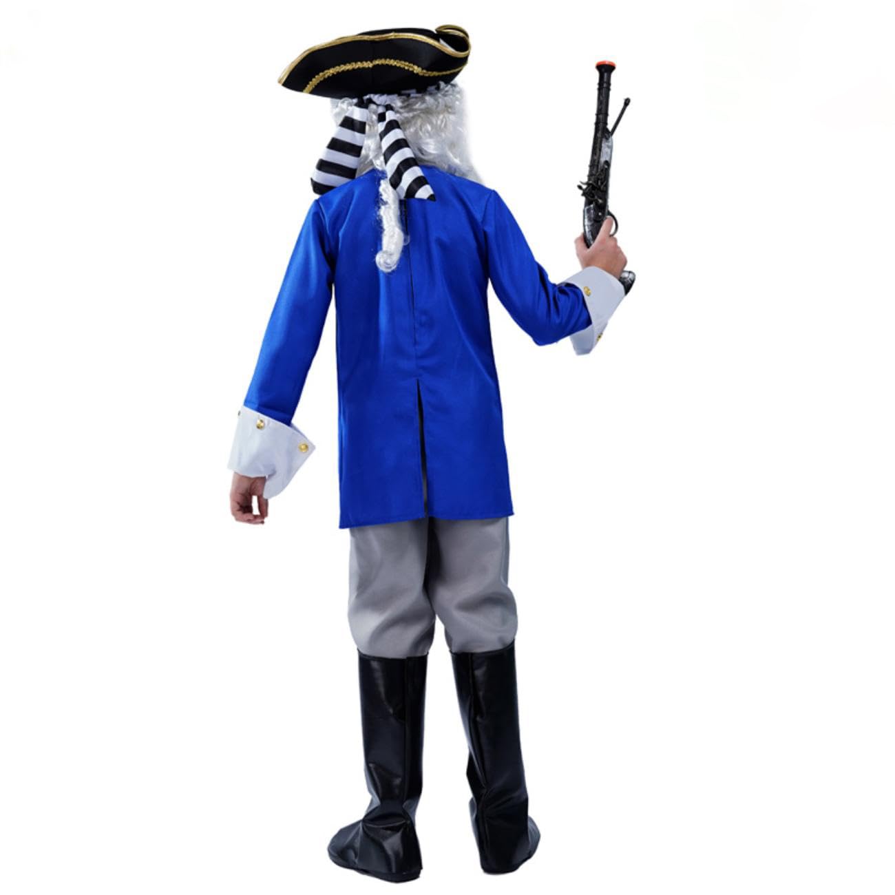 SEA HARE Children's Colonial General Role Play Costume (XL:13-14 years), Blue - Image 4
