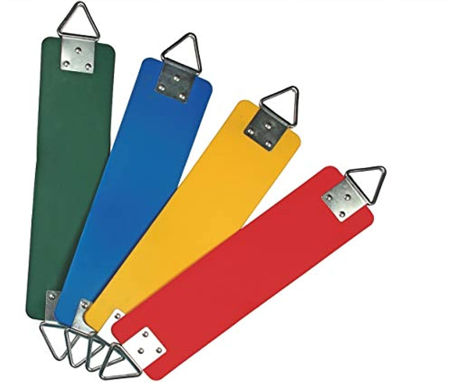 RBW TOYS Swing Seat, 30.4 x 6 x 0.27 Inch Yard Swing for Kids & Adults with Metal Triangle Ring (Mix 4pcs Set)