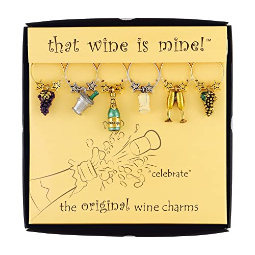Marcadores de vino Vino Cosas wt-1413p pintados a mano para copas en celebraciones 2