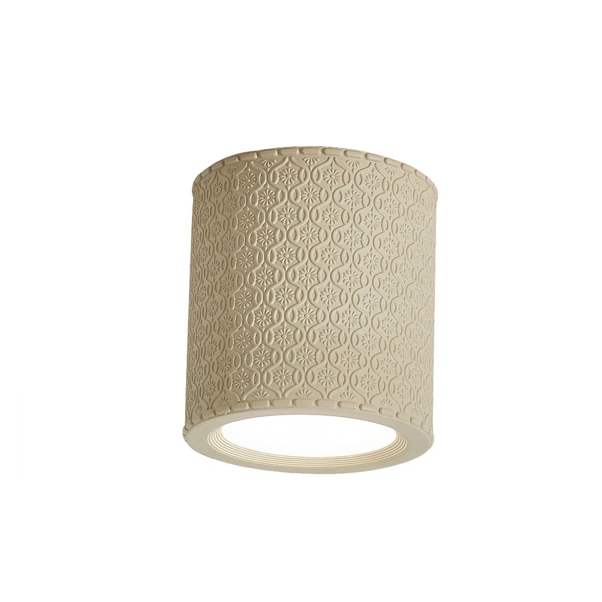 LANTANB French Round White Ceiling Lamp Resin Lampshade Flat Lighting Corridor Background Wall Ceiling Lights Suitable for Entrance Hall Cloakroom