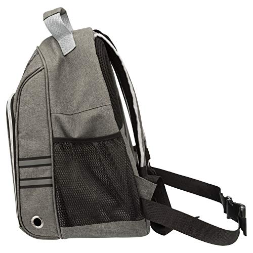 Trixie 28850 Rucksack Dan, 34 × 44 × 26 cm, grau