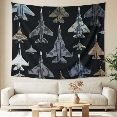 Tapisserie tenture murale militaire pour masquer un mur vide et relooker une chambre facilement