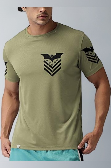 Unisex Batman Superhero Funky Cool T-Shirts| The Dark Knight T-Shirt|Captain Batman|Army Grey
