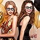 2 Stück Partybrille Motiv KISS ME Sonnenbrille Party Brille Fasching Partybrille Rave Brille Sonnenbrille Fasching Party Brille für Partys, Clubs, Malle und Karneval, Foto Requisiten