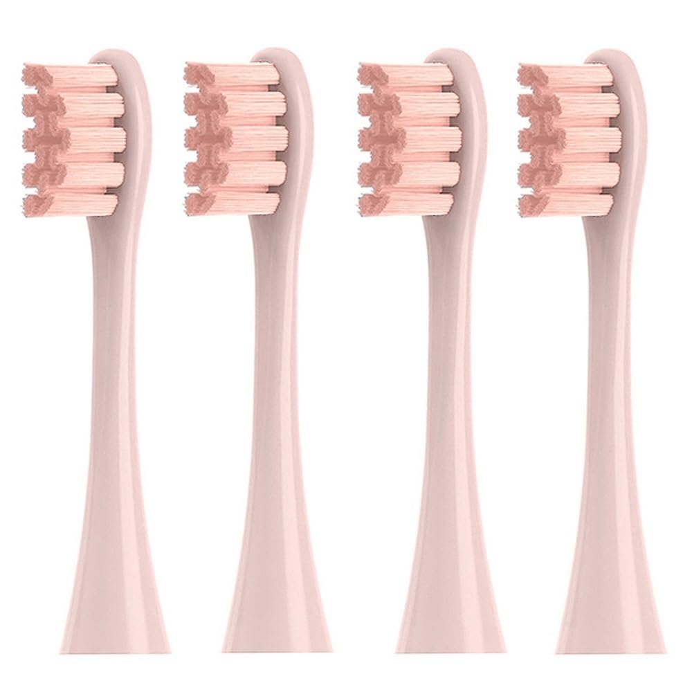 XvuaTeIw 4 pcs/Set Replacement Brush Heads Compatible with Oclean X/X PRO/ Z1/ F1/ One/Air 2/ SE Sonic Electric Toothbrush Dupont Bristle Nozzles(Pink