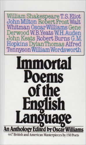 Immortal Poems of the English Language: An Anth... 1442005106 Book Cover