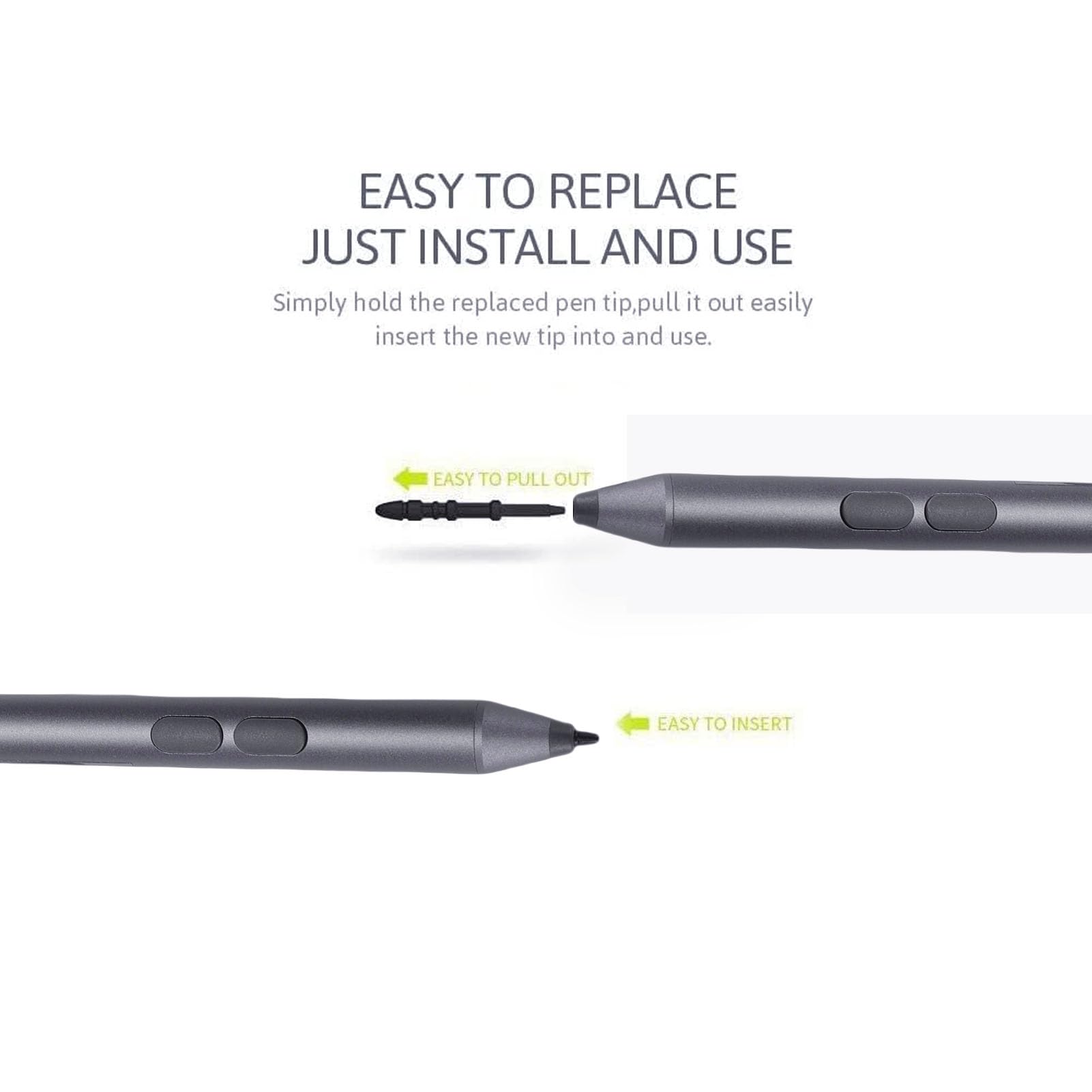 Sxhlseller Penna Stilo, Penna Digitale Attiva con sensibilità Alla Pressione 4096, Bluetooth, 2 Pulsanti Programmabili, per Laptop ROG ZenBook VivoBook Series