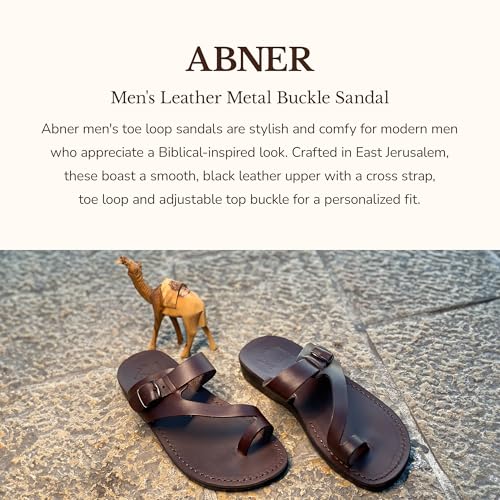 Abner - Leather Metal Buckle Sandal - Mens Sandals2