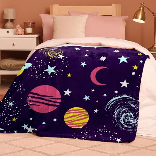 Couverture polaire douce galaxie jeté de canapé microfibre luxe - 8