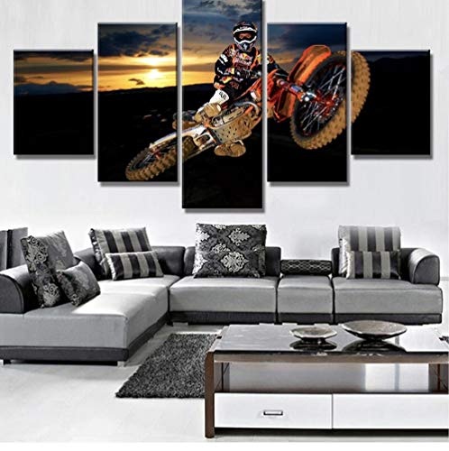 Tableau deco murale salon pour habiller un grand mur vide avec une photo de sport mécanique