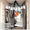 Halloween decoratie creep decoratieset met meer dan 30 stuks plafondlamp hanger creeper slinger, wimpelketting, luchtballon, netspin met spinnen, geesten voor de decoratie van de m #4