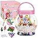ACELIFE Spielzeug Mädchen, DIY Prinzessinnen Meerjungfrauen Spielzeug Nachtlicht, Terrarien Kit mit Einhorn Pflanzen Garten Einhorn-Spielzeug, Geschenke für 3 4 5 6 7 8+ Jahre alt Mädchen Kinder